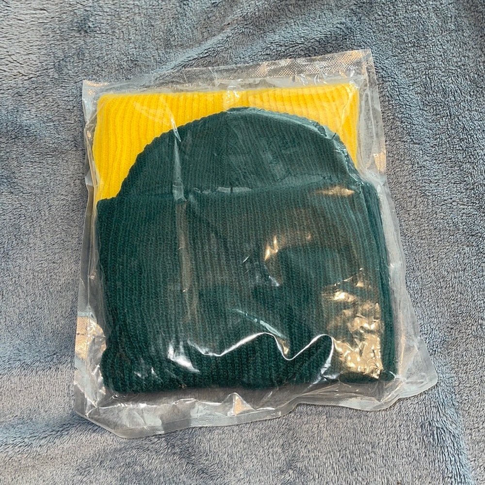 2 beanies one size fits all